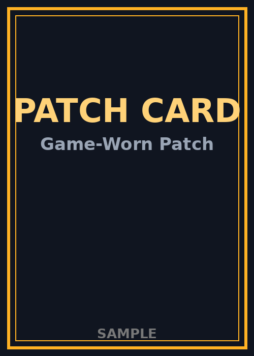 Patch Card — Game-Worn