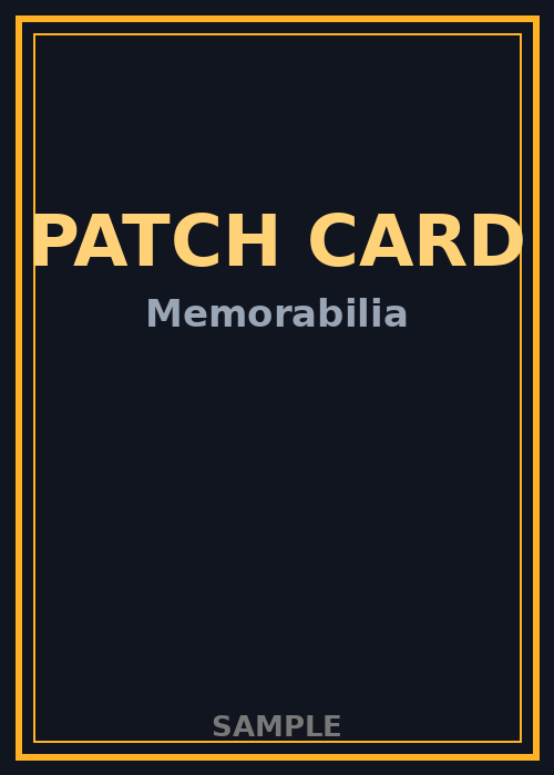Patch Card — Memorabilia
