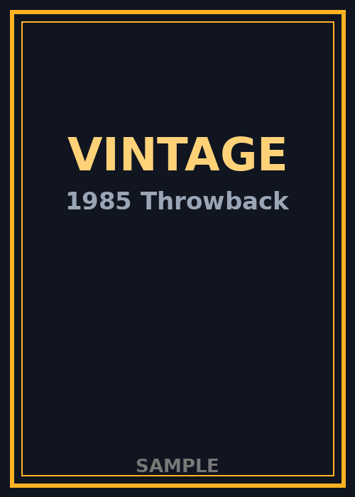 Vintage — 1985 Throwback